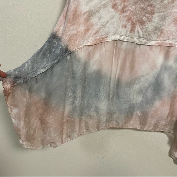 Blush Aurora Linen and Silk Tie dye Dress Size 6-10 - Picture 4 of 9
